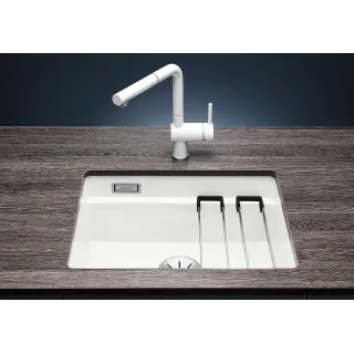 BLANCO ETAGON 500-U Ceramika PuraPlus czarny, InFino, szyny 525155