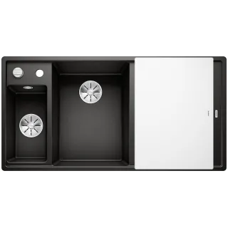 BLANCO AXIA III 6 S Silgranit czarny lewa, korek auto.,...