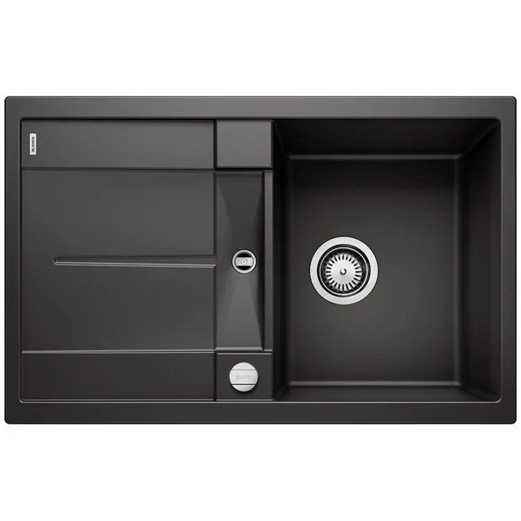 BLANCO METRA 45 S Silgranit czarny odwracalny, korek auto. 525914