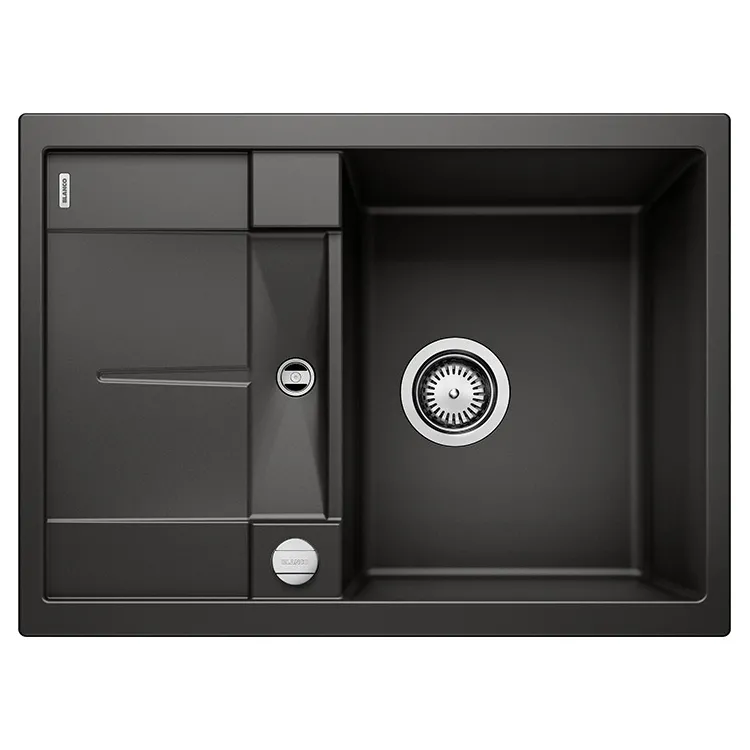 BLANCO METRA 45 S Compact Silgranit czarny odwracalny, korek auto. 525913