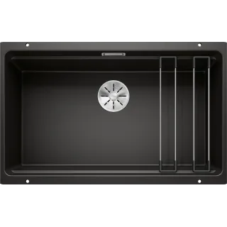 BLANCO ETAGON 700-U Silgranit czarny, InFino, szyny 525891