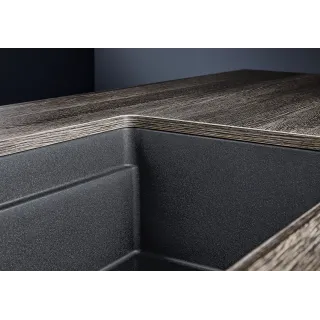 BLANCO ETAGON 700-U Silgranit czarny, InFino, szyny 525891