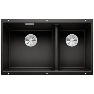BLANCO SUBLINE 430/270-U Silgranit czarny, lewa, InFino...