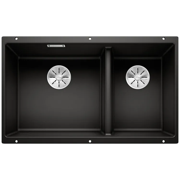 BLANCO SUBLINE 430/270-U Silgranit czarny, lewa, InFino 525991