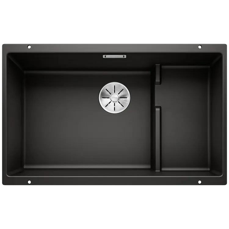 BLANCO SUBLINE 700-U Level Silgranit czarny, InFino, koszyk stalowy 526003