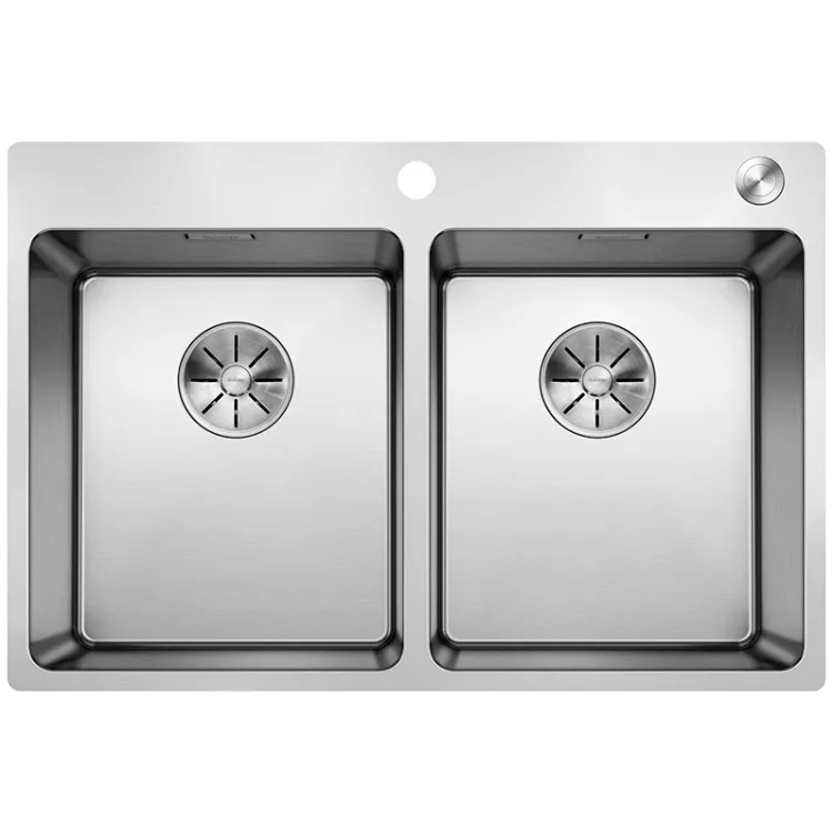 BLANCO ANDANO 340/340-IF/A stal polerowana, korek auto., InFino, PushControl 525248