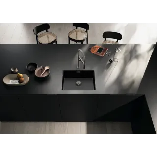 BLANCO CLARON 500-U stal Dark Steel Edition, InFino 527834