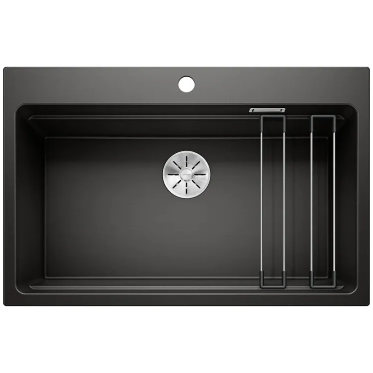 BLANCO ETAGON 8 Silgranit czarny, InFino, szyny 525893