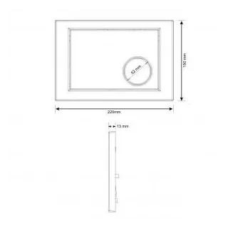 Cersanit PRZYCISK LINK KÓŁKO CHROM BŁYSK COAB1000170947