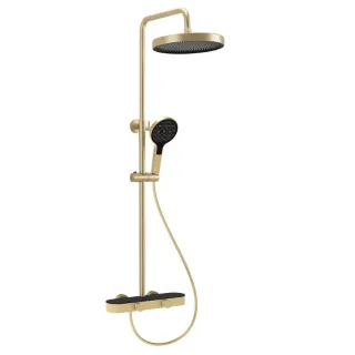 Rea ZESTAW NATRYSKOWY CREO ZŁOTY SZCZOTKOWANY REA-P0361