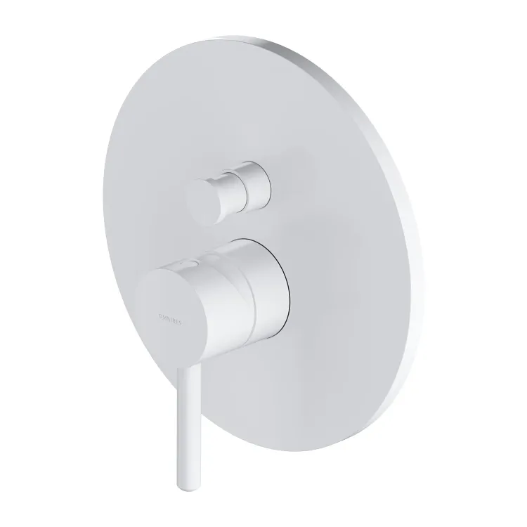 Omnires Y element natynkowy baterii prysznicowo-wannowej podtynkowej, biały mat Y1235ROWM