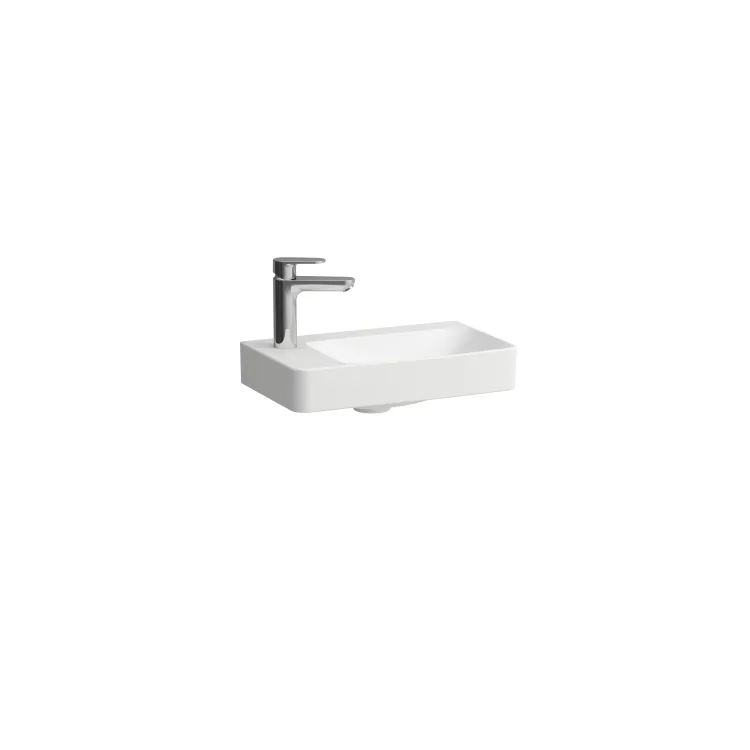 Laufen Pro Mała umywalka ścienna 48cm, COMPACTO, półka po lewej stronie H8158650001131