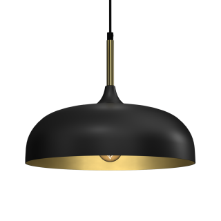 Lampa wisząca LINCOLN BLACK/GOLD 1xE27 35cm MLP8030