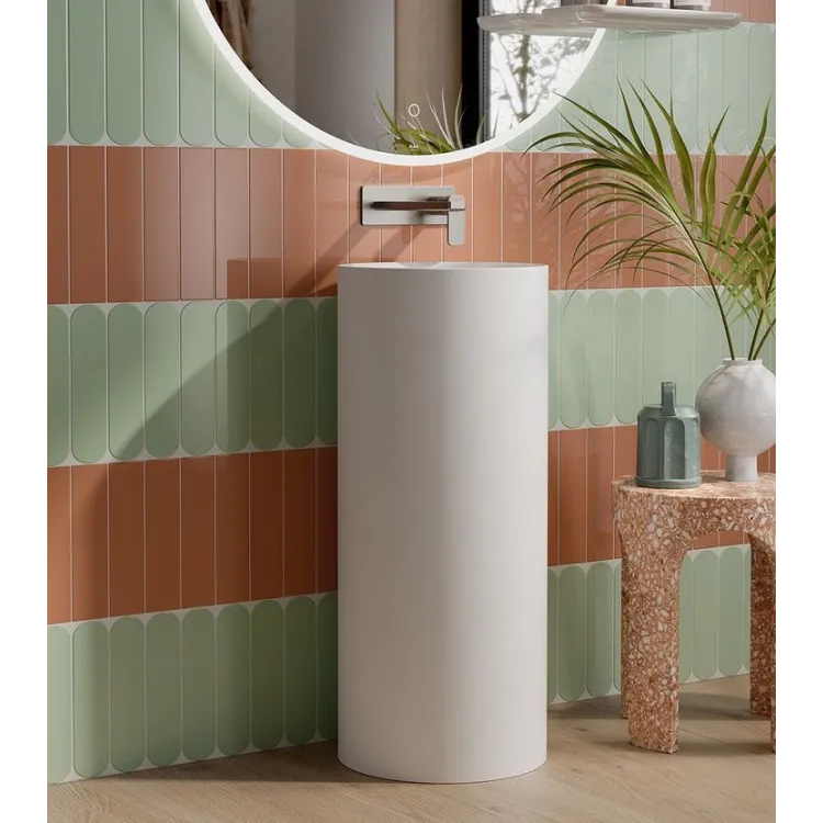 RAK Ceramics PETIT Umywalka wolnostojąca okrąg 36x36 cm biały mat PETFS13600500A