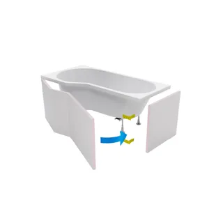 Excellent Flex obudowa do zabudowy wanny Be Spot...