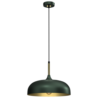 Lampa wisząca LINCOLN GREEN/GOLD 1xE27 35cm MLP8032