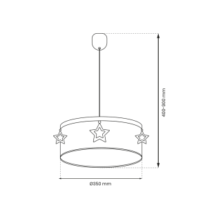 Lampa wisząca STAR 1xE27 MLP8280