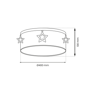 Lampa sufitowa STAR 2xE27 MLP8281