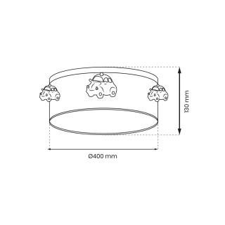 Lampa sufitowa AUTOMOBILE 2xE27 MLP8285