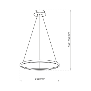 Lampa wisząca ROTONDA BLACK 27W LED ML7939