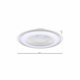 Plafoniera LED ZONDA SILVER 48W z wentylatorem ML8503