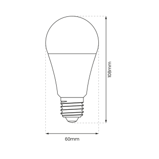 Żarówka LED 9W E27 A60 4000K Ściemnialna 100%/50%/25%. EKZA8001