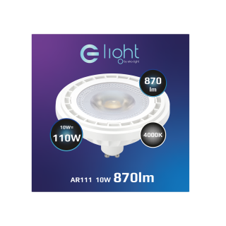 Żarówka LED 10W AR111 GU10 4000K/ Biały AR8039