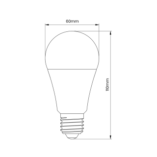 Żarówka LED 6W A60 E27 3000K Zmierzchowo-Ruchowa EK8047