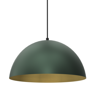 Lampa wisząca BETA GREEN/GOLD 1xE27 35cm MLP8286