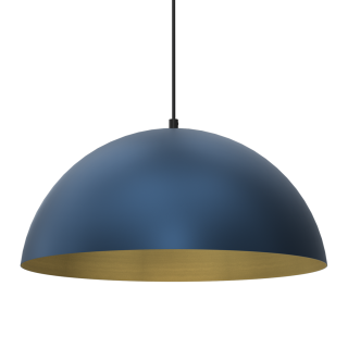 Lampa wisząca BETA NAVY BLUE/GOLD 1xE27 45cm MLP8289