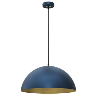 Lampa wisząca BETA NAVY BLUE/GOLD 1xE27 45cm MLP8289