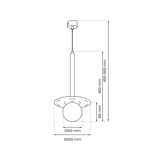 Lampa wisząca FUTURA 1xG9 MLP8913