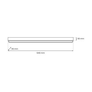 Lampa sufitowa LUNGO 1xT8 18W LED MLP8910