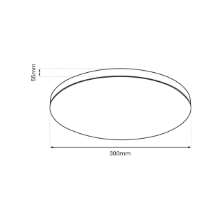 Plafon Slimi 18W 4000K Czarny ML9088