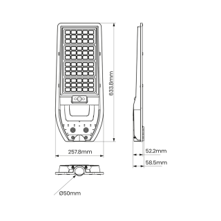 Latarnia Solarna Via 150W 1800lm 6000K EKO9095