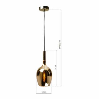 Lampa wisząca LUGANO GOLD 1xE14 ML8815