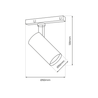 MAGNETIC TRACK 10W 3000K ML8927