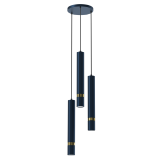 Lampa wisząca JOKER NAVY BLUE/GOLD 3xGU10 MLP8920