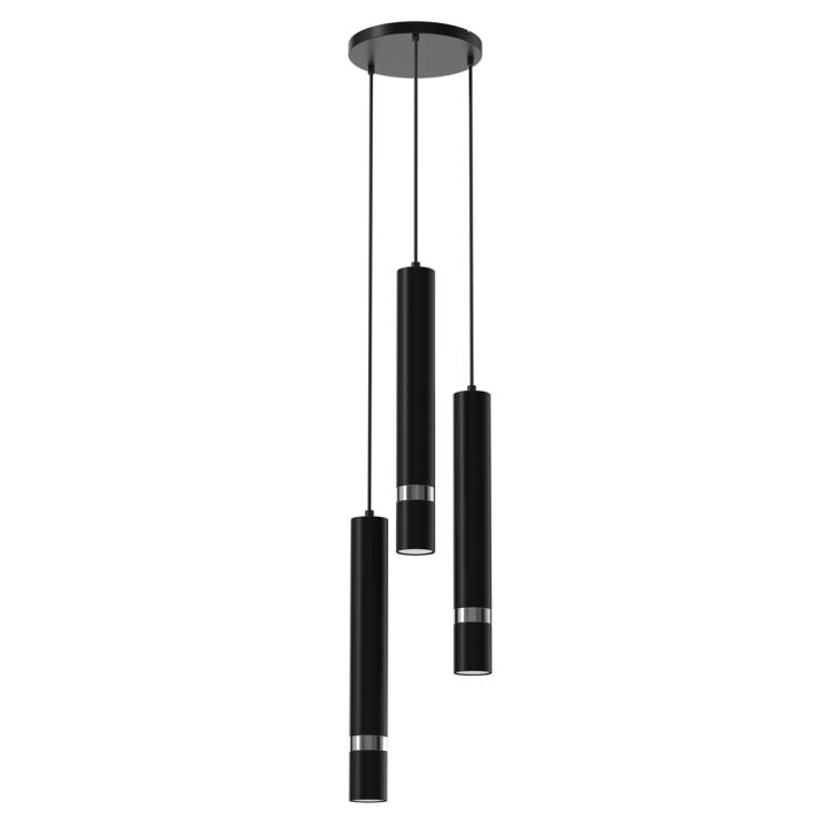 Lampa wisząca JOKER BLACK/CHROME 3xGU10 MLP8916