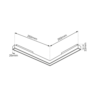 MAGNETIC TRACK 24W LED 3000K ML8929