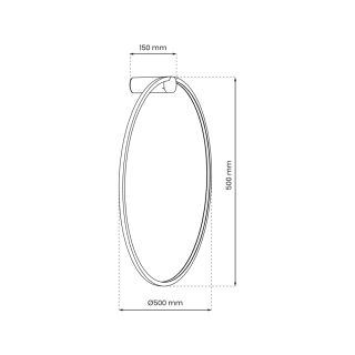 Kinkiet Saturno Black 25W LED ML8850