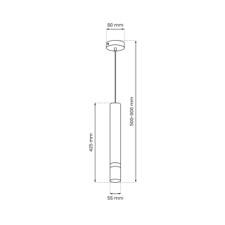 Lampa wisząca JOKER INOX 1xGU10 MLP9673