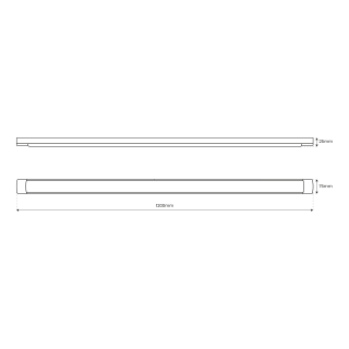 Listwa LED Batten 36W 120cm 4000K EK9840