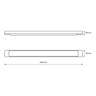 Listwa LED Batten 18W 60cm 4000K EK9838