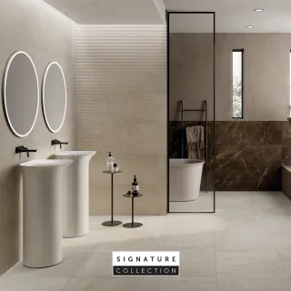 RAK Ceramics VALET Umywalka wolnostojąca 53x39,5x90 cm Blat P odpływ do podłogi biały połysk VALFS5300AWHA,