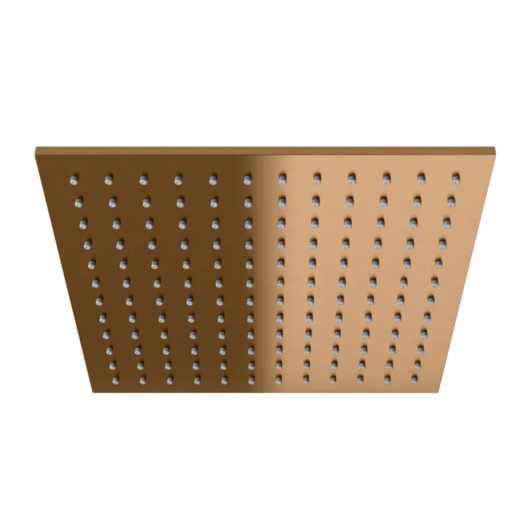 Kohlman Deszczownica kwadratowa 30cm Axel BRUSHED COPPER Q30EBC