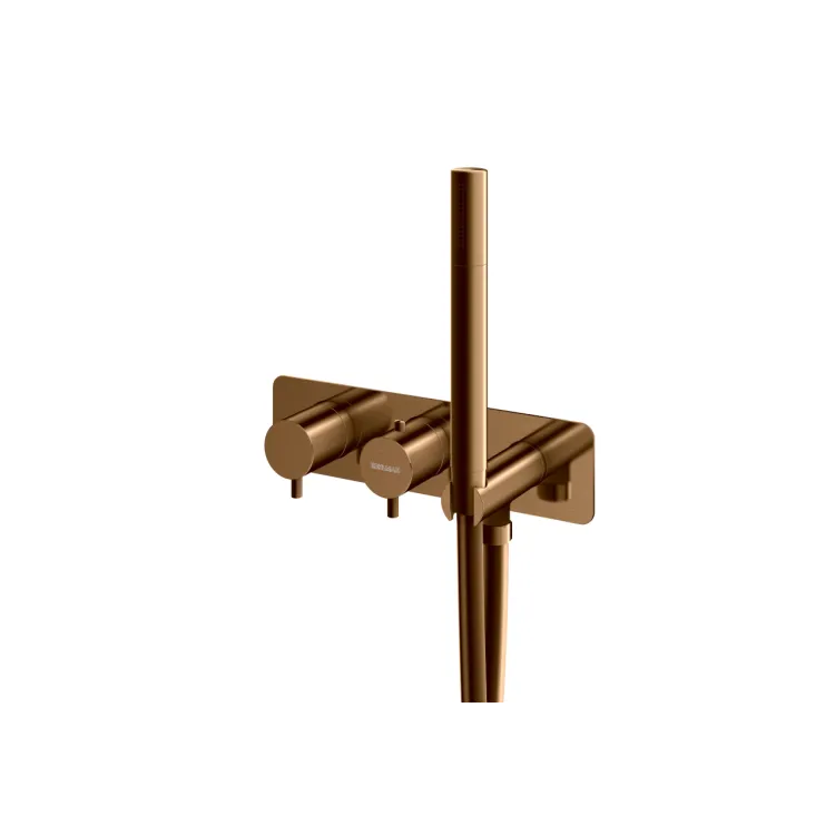 Kohlman Termostatyczna bateria wannowa Axel BRUSHED COPPER QW265ABC