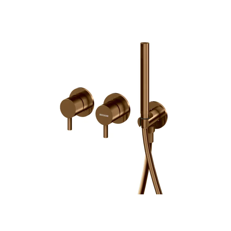 Kohlman Bateria wannowo-prysznicowa Axel BRUSHED COPPER QW260ABC + dowolna słuchawka SP