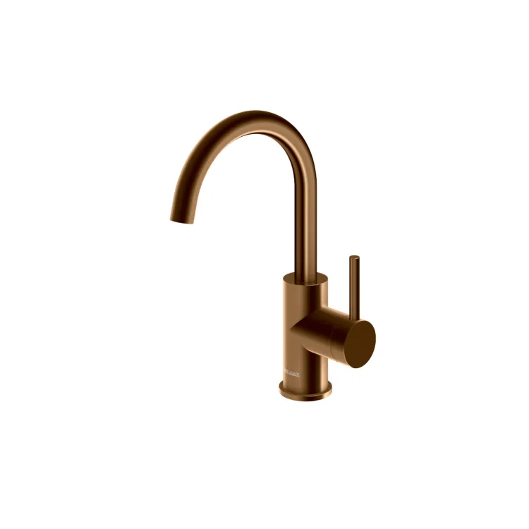 Kohlman Bateria umywalkowa z obrotową wylewką Axel BRUSHED COPPER QB150ABC