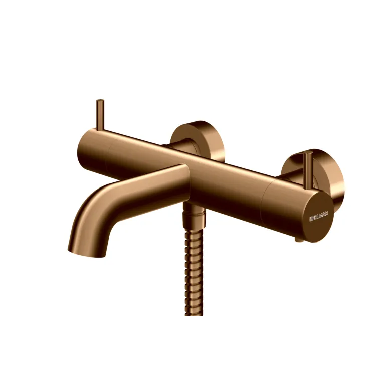 Kohlman Bateria wannowo-prysznicowa termostatyczna Axel BRUSHED COPPER QW710ABC